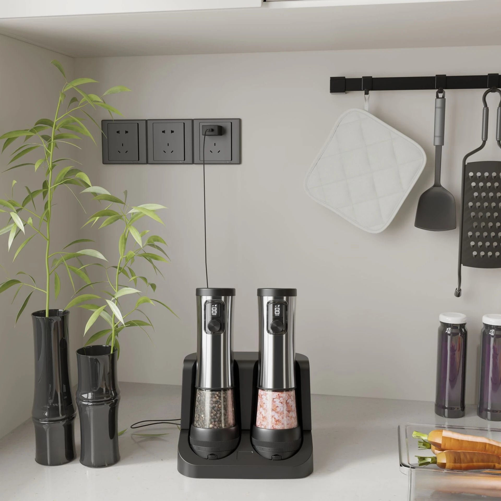 Gourmet Grind Electric Salt & Pepper Set