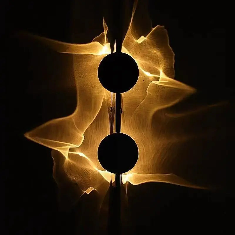 Nordic Creative Art Corrugated LED Wall Lamps Bedroom Bedside Shadow LED Wall Sconces Aisle Porch Corridor Atmosphere Wall Light