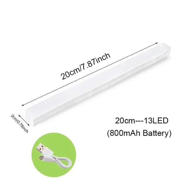 LED Motion Sensor Lamp Night Light USB Type-C Rechargeable Lamp Suitable For Bedroom Cabinet Wardrobe Lamp Staircase For Kitchen