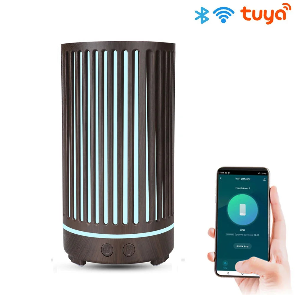 Tuya Smart Humidifier with Colorgul LED Light WiFi Aroma Diffuser Timer Wireless Control Work with Alexa Google Home Compatible