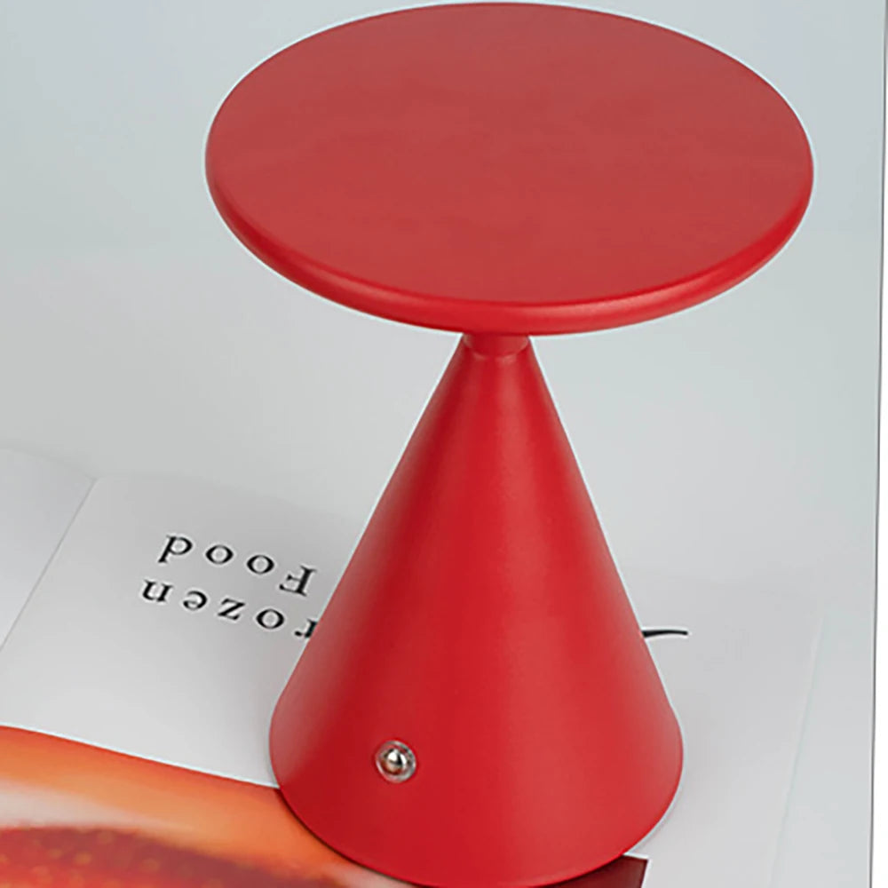 LED lamp modern aluminum touch sensitive table lamp portable funnel-shaped USB charging night light ﻿